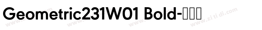 Geometric231W01 Bold字体转换 Geometric231W01 Bold字体转换
